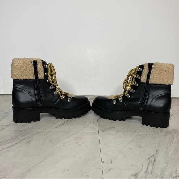 Steve Madden Lace Up Cuff Combat Boot 7.5M - Picture 4 of 12